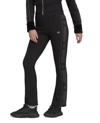 adidas Originals Women's Ski Chic Rib-Knit Flared Pants