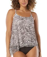 Coco Reef Women's Current Mesh Underwire Bra-Sized Tankini Top