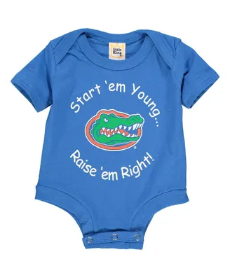 Newborn and Infant Boys and Girls Royal Florida Gators Start 'Em Young Bodysuit