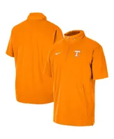 Men's Nike Tennessee Orange Volunteers Coaches Half-Zip Short Sleeve Jacket