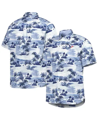Men's Tommy Bahama Navy Houston Texans Sport Tropical Horizons Button-Up Shirt