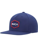 Big Boys and Girls Rvca Navy Commonwealth Snapback Hat