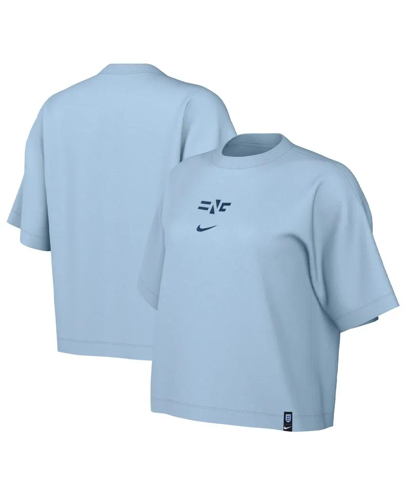 Women's Nike Light Blue England Women's National Team Fearless Top