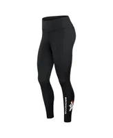 Women's Fanatics Black Denver Broncos Wordmark Stacked Leggings