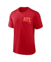 Men's Nike Red Atlanta Braves Statement Game Over T-shirt