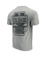 Men's Gray Colorado Buffaloes Comfort Colors Campus Icon T-shirt