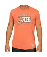 Men's Original Retro Brand Orange Oklahoma State Cowboys Big and Tall Mock Twist T-shirt