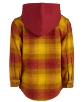 Epic Threads Little Boys Cotton Plaid Hooded Shacket, Created for Macy's