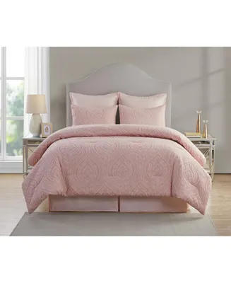 Vcny Home Cougar Ogee Damask 6-Piece Comforter Set