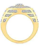 Men's Diamond Multi-Cluster Statement Ring (2 ct. t.w.) in 10k Gold