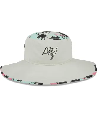 Men's New Era Khaki Tampa Bay Buccaneers Retro Beachin' Bucket Hat