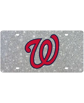 Wincraft Washington Nationals Acrylic Glitter License Plate
