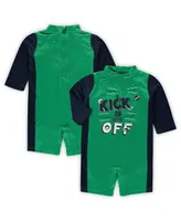 Toddler Boys and Girls Green, Navy Notre Dame Fighting Irish Wave Runner Wetsuit