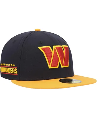 Men's New Era Navy and Gold Washington Commanders 59FIFTY Fitted Hat