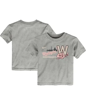 Toddler Boys and Girls Nike Heather Gray Washington Nationals City Connect Graphic T-shirt
