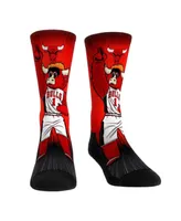 Men's and Women's Rock 'Em Socks Chicago Bulls Mascot Pump Up Crew Socks