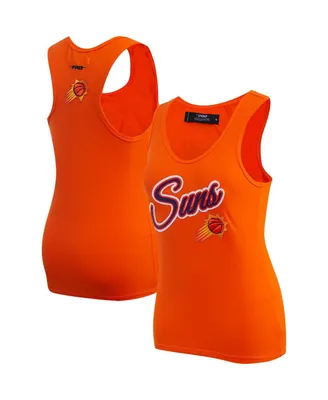 Women's Pro Standard Orange Phoenix Suns Script Tank Top