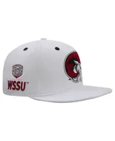 Men's Pro Standard White Winston Salem Rams Mascot Evergreen Wool Snapback Hat