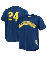 Men's Mitchell & Ness Ken Griffey Jr. Royal Seattle Mariners Big and Tall Cooperstown Collection Mesh Batting Practice Jersey