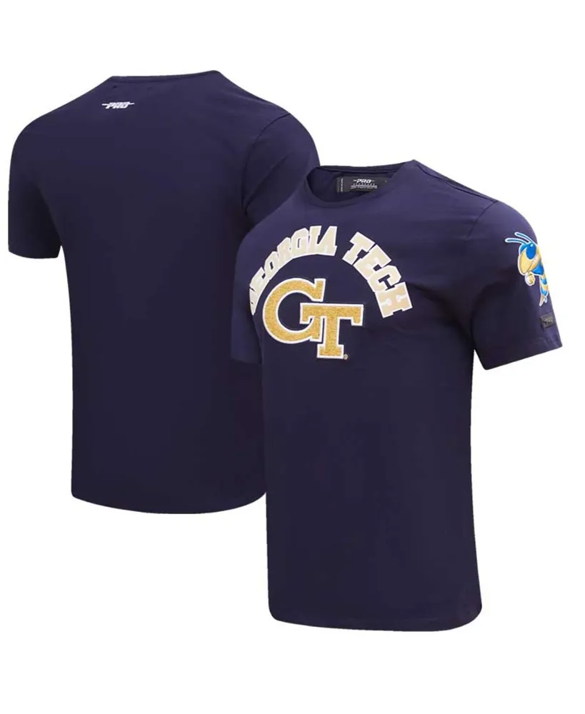 Men's Pro Standard Navy Georgia Tech Yellow Jackets Classic Stacked Logo T-shirt