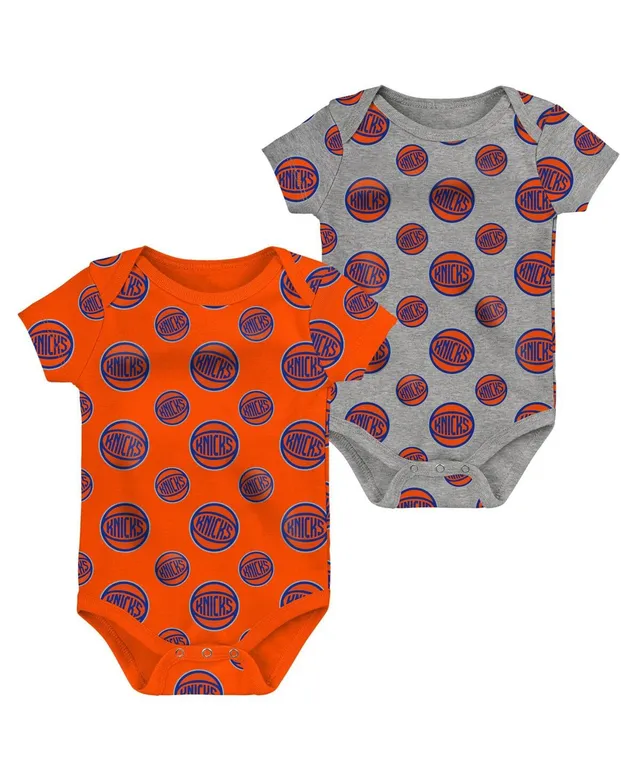 Infant Navy/Orange/Heathered Gray Chicago Bears 3-Pack Game On Bodysuit Set