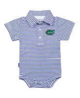 Infant Boys and Girls Garb Royal, White Florida Gators Carson Striped Short Sleeve Bodysuit