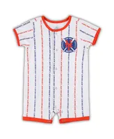 Infant Boys and Girls White New York Mets Ball Hitter Coverall