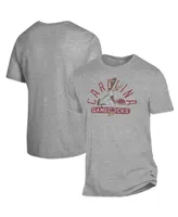 Men's Heather Gray South Carolina Gamecocks Vault Baseball T-shirt