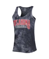 Women's Concepts Sport Charcoal Oklahoma Sooners Billboard Tie-Dye Tank Top and Shorts Sleep Set