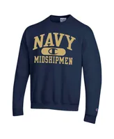 Men's Champion Navy Midshipmen Arch Pill Sweatshirt