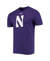 Men's Under Armour Purple Northwestern Wildcats School Logo Performance Cotton T-shirt