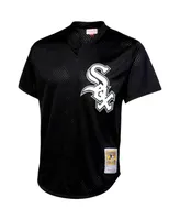 Men's Mitchell & Ness Bo Jackson Black Chicago White Sox Cooperstown Collection Big and Tall Mesh Batting Practice Jersey
