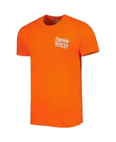 Men's Orange Pepperdine Waves Hyperlocal Beach Premium T-shirt