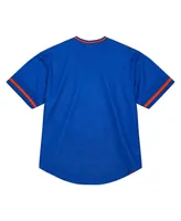 Men's Mitchell & Ness Royal Denver Broncos Jumbotron 3.0 Mesh V-Neck T-shirt