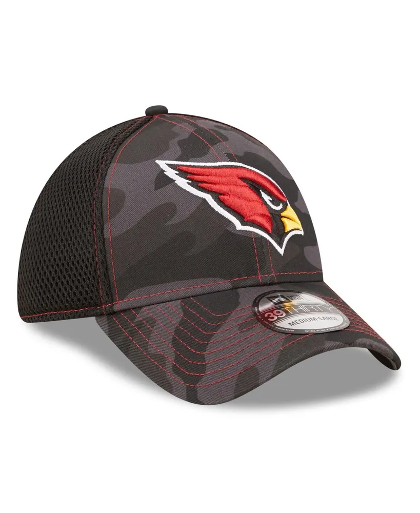 Men's New Era Camo and Black Arizona Cardinals Logo Neo 39THIRTY Flex Hat
