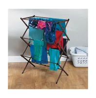 mDesign Brezio Collapsible Foldable Laundry Drying Rack