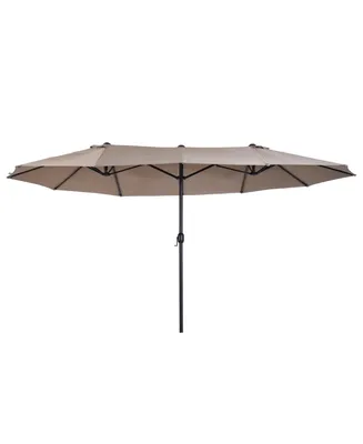 Outsunny Extra Large 15ft Patio Umbrella,