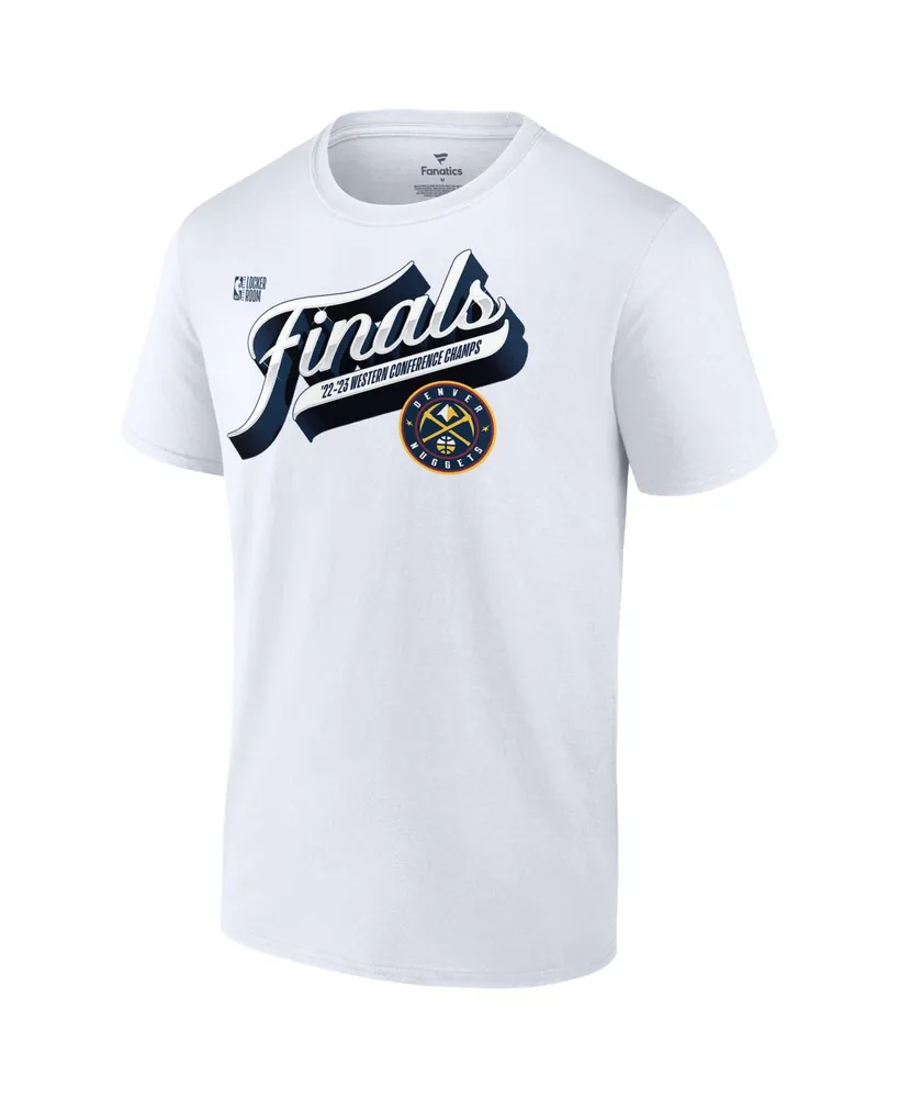 Men's Fanatics White Denver Nuggets 2023 Nba Western Conference Champs Locker Room T-shirt