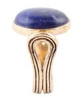 Barse Nova Genuine Blue Lapis Oval Ring