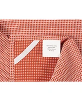 Kaf Home Center Band Waffle Cotton 4 Piece Flat Kitchen Towel, 18" x 28"