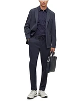 Boss by Hugo Men's Micro-Patterned Performance Slim-Fit Jacket