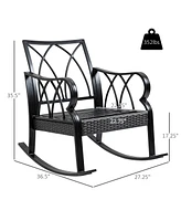 Outsunny Rat Rock Chair with Ergonomic Design