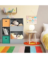 Costway Kids Toy Storage Cubby Bin Floor Cabinet Shelf Organizer