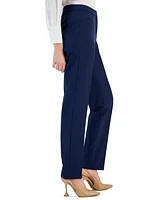 I.n.c. International Concepts Women's Mid-Rise L-Pocket Straight-Leg Pants, Regular, Long & Short Lengths, Created for Macy's