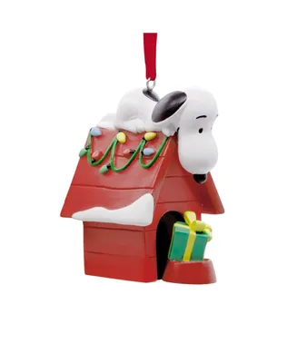 Hallmark Christmas Ornament Peanuts Snoopy on Holiday Doghouse - Multi