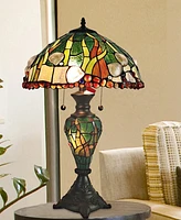 Dale Tiffany Coral Seashells Table Lamp with Night Light