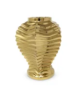 Ginger Jar and lid with Pleat Design