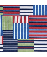 Tommy Hilfiger Preppy Patchwork Stripe Reversible Piece Comforter Set