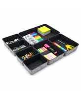 Welaxy Felt Piece Drawer Organizer Tray Set