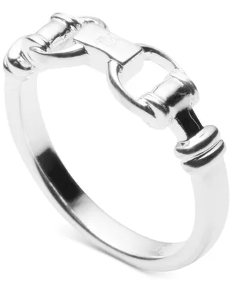 Lauren Ralph Lauren Horsebit Statement Ring in Sterling Silver